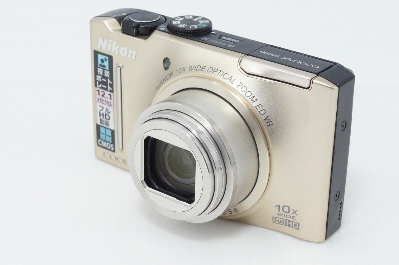 良品 Nikon ニコン COOLPIX S8100 コンパクトデジタルカメラ プレシャスゴールド 元箱付 260403v