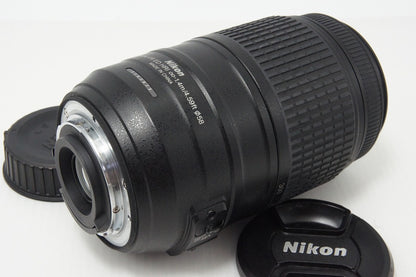 美品 Nikon ニコン AF-S DX NIKKOR 55-300mm F4.5-5.6G ED VR APS-C ズームレンズ フード ポーチ付 260603af
