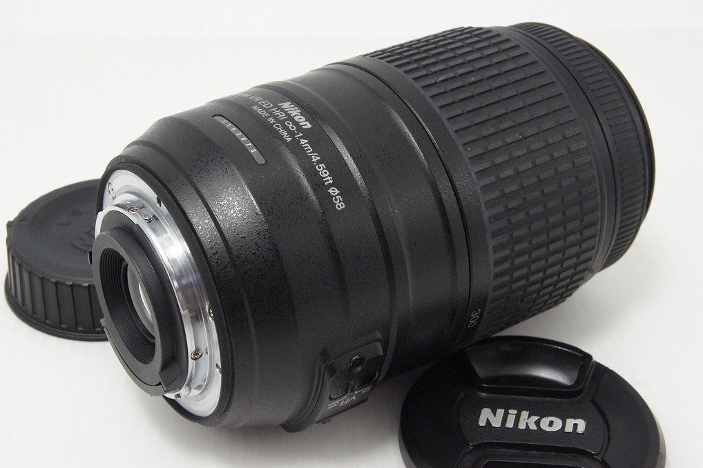 美品 Nikon ニコン AF-S DX NIKKOR 55-300mm F4.5-5.6G ED VR APS-C ズームレンズ フード ポーチ付 260603af