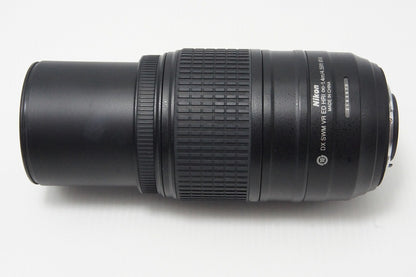 美品 Nikon ニコン AF-S DX NIKKOR 55-300mm F4.5-5.6G ED VR APS-C ズームレンズ フード ポーチ付 260603af
