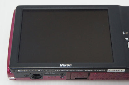 美品 Nikon ニコン COOLPIX S4000 コンパクトデジタルカメラ ルビーレッド 260916e