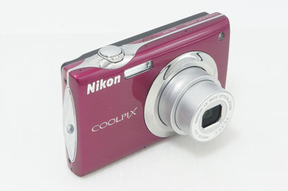 美品 Nikon ニコン COOLPIX S4000 コンパクトデジタルカメラ ルビーレッド 260916e