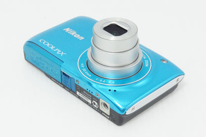 良品 Nikon ニコン COOLPIX S3100 コンパクトデジタルカメラ カジュアルブルー 元箱付 260916m