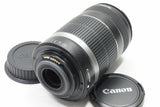 美品 Canon キヤノン EF-S 55-250mm F4-5.6 IS EFマウント APS-C ズームレンズ フード付 240706c