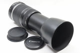 美品 Canon キヤノン EF-S 55-250mm F4-5.6 IS EFマウント APS-C ズームレンズ フード付 240706c