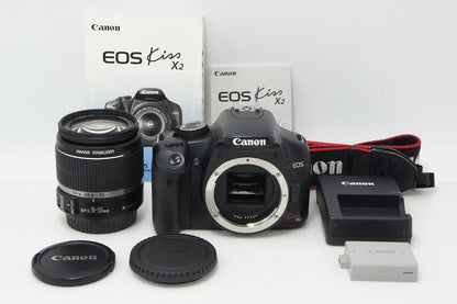 Canon キヤノン EOS Kiss X2 レンズキット (EF-S 18-55mm F3.5-5.6 IS) デジタル一眼レフカメラ 260527bz