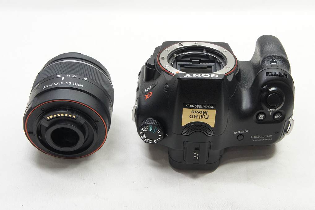良品 SONY ソニー α65 ボディ + DT 18-55mm レンズキット SLT-A65VK デジタル一眼カメラ 250608g