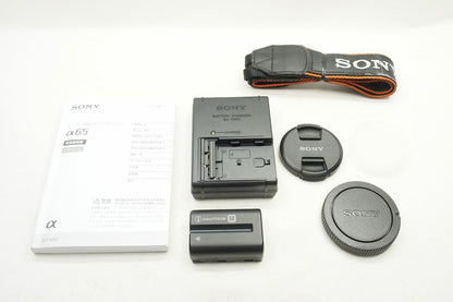 良品 SONY ソニー α65 ボディ + DT 18-55mm レンズキット SLT-A65VK デジタル一眼カメラ 250608g