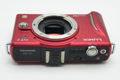 良品 Panasonic パナソニック LUMIX DMC-GF2 ボディ ミラーレス一眼カメラ ファインレッド 251220c