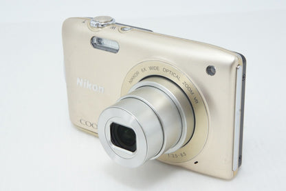 Nikon ニコン COOLPIX S3300 コンパクトデジタルカメラ スイートゴールド 260403ak