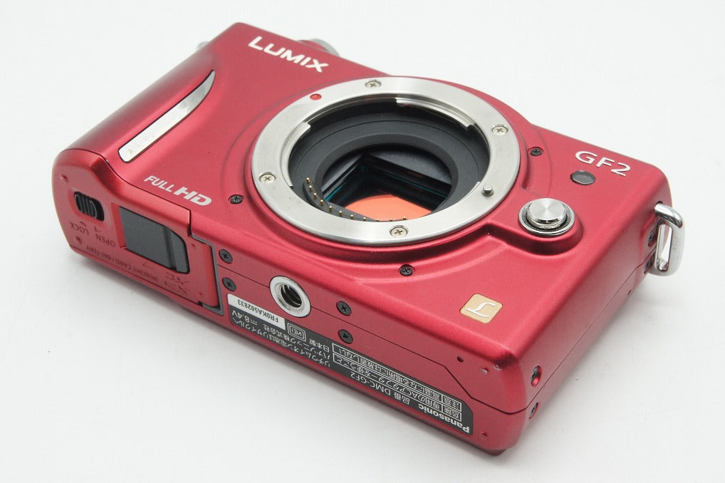 良品 Panasonic パナソニック LUMIX DMC-GF2 ボディ ミラーレス一眼カメラ ファインレッド 251220c