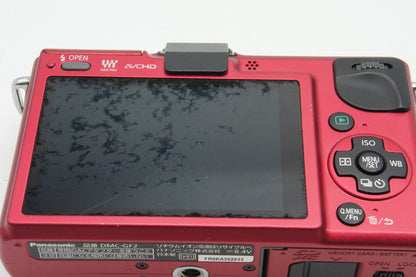 良品 Panasonic パナソニック LUMIX DMC-GF2 ボディ ミラーレス一眼カメラ ファインレッド 251220c