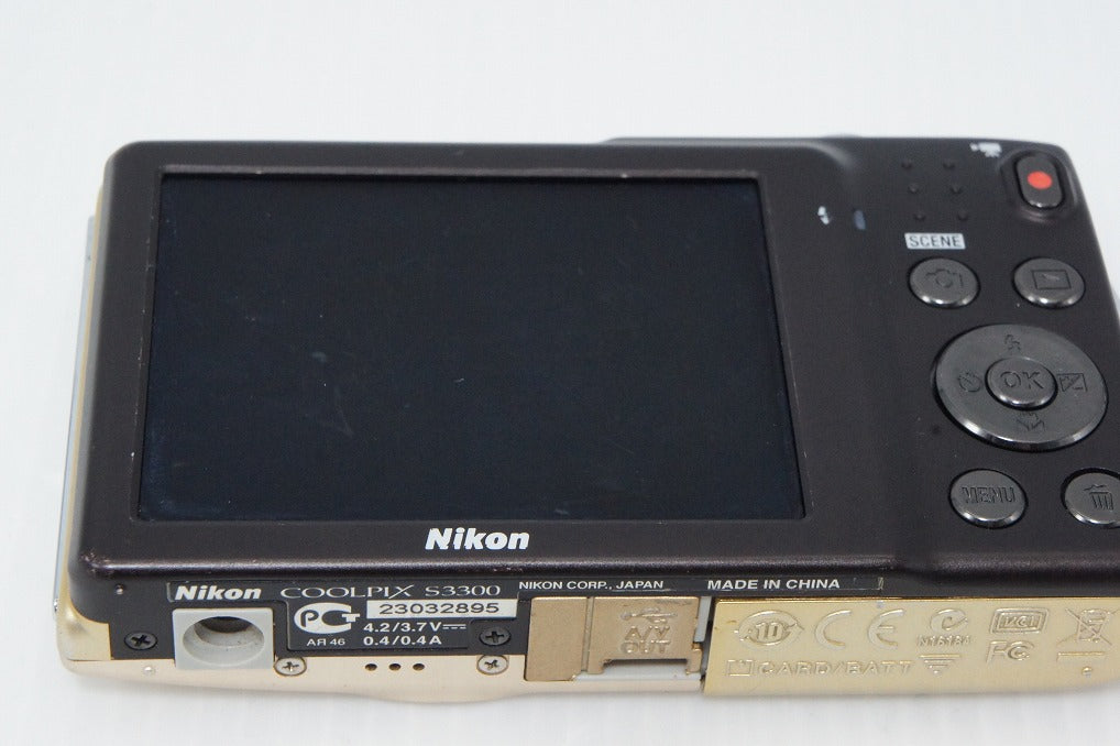 Nikon ニコン COOLPIX S3300 コンパクトデジタルカメラ スイートゴールド 260403ak