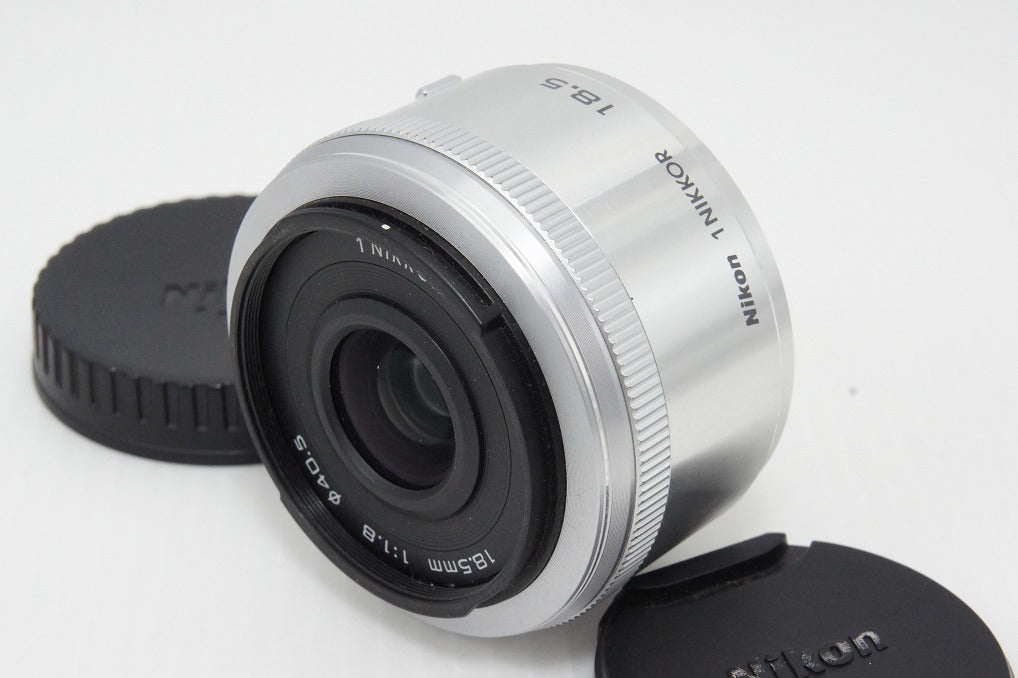 Nikon ニコン 1 NIKKOR 18.5mm F1.8 単焦点レンズ シルバー 元箱付 260403ah