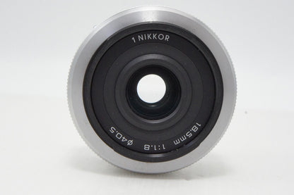 Nikon 1 NIKKOR 18.5mm F1.8 Prime Lens Silver With Original Box 260403ah