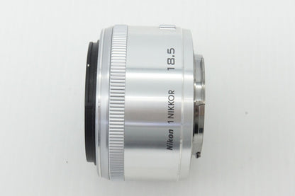 Nikon 1 NIKKOR 18.5mm F1.8 Prime Lens Silver With Original Box 260403ah