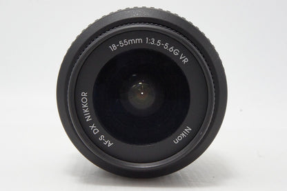 美品 Nikon ニコン AF-S DX NIKKOR 18-55mm F3.5-5.6G VR APS-C ズームレンズ 260603ae