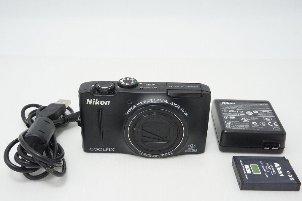 訳あり品 Nikon ニコン COOLPIX S8100 コンパクトデジタルカメラ ノーブルブラック 260403b