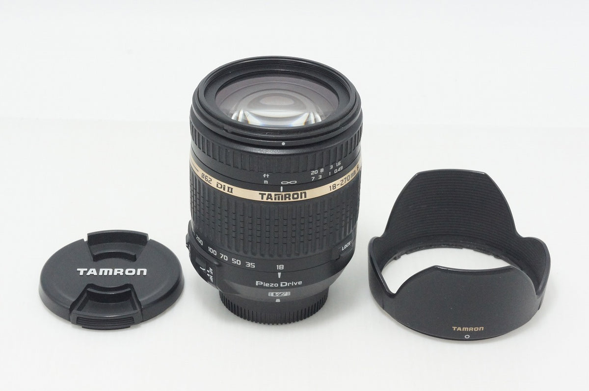 TAMRON タムロン 18-270mm F3.5-6.3 Di II VC PZD B008 Nikon ニコン Fマウント APS-C ズームレンズ フード付 260917h