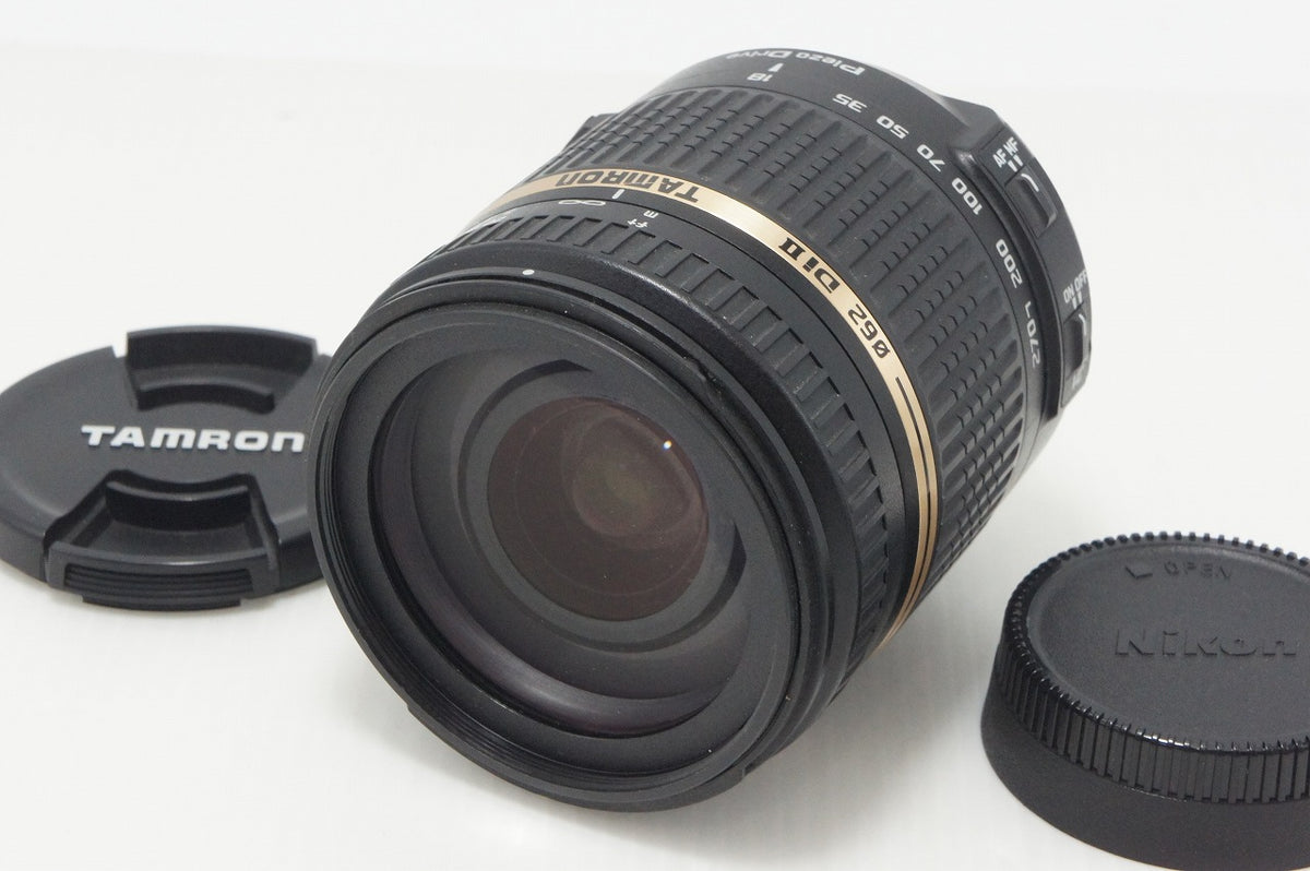 TAMRON タムロン 18-270mm F3.5-6.3 Di II VC PZD B008 Nikon ニコン Fマウント APS-C ズームレンズ フード付 260917h