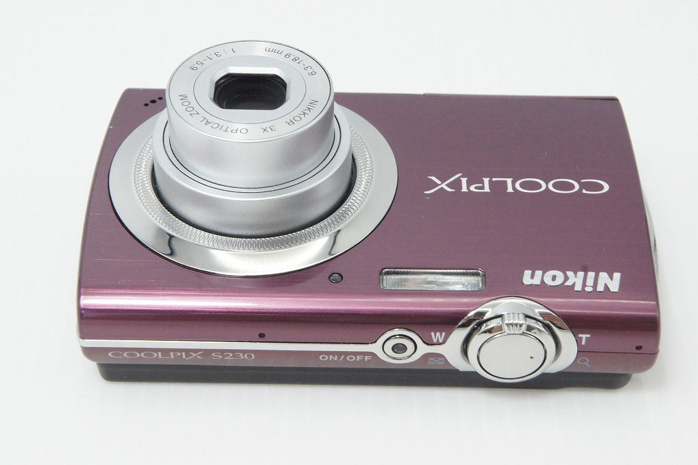 美品 Nikon ニコン COOLPIX S230 コンパクトデジタルカメラ パープル