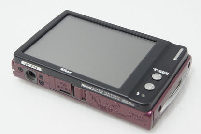 美品 Nikon ニコン COOLPIX S230 コンパクトデジタルカメラ パープル 元箱付 260603g