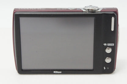 美品 Nikon ニコン COOLPIX S230 コンパクトデジタルカメラ パープル 元箱付 260603g