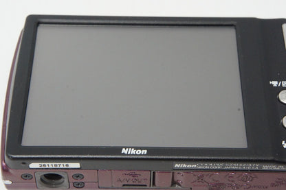 美品 Nikon ニコン COOLPIX S230 コンパクトデジタルカメラ パープル 元箱付 260603g