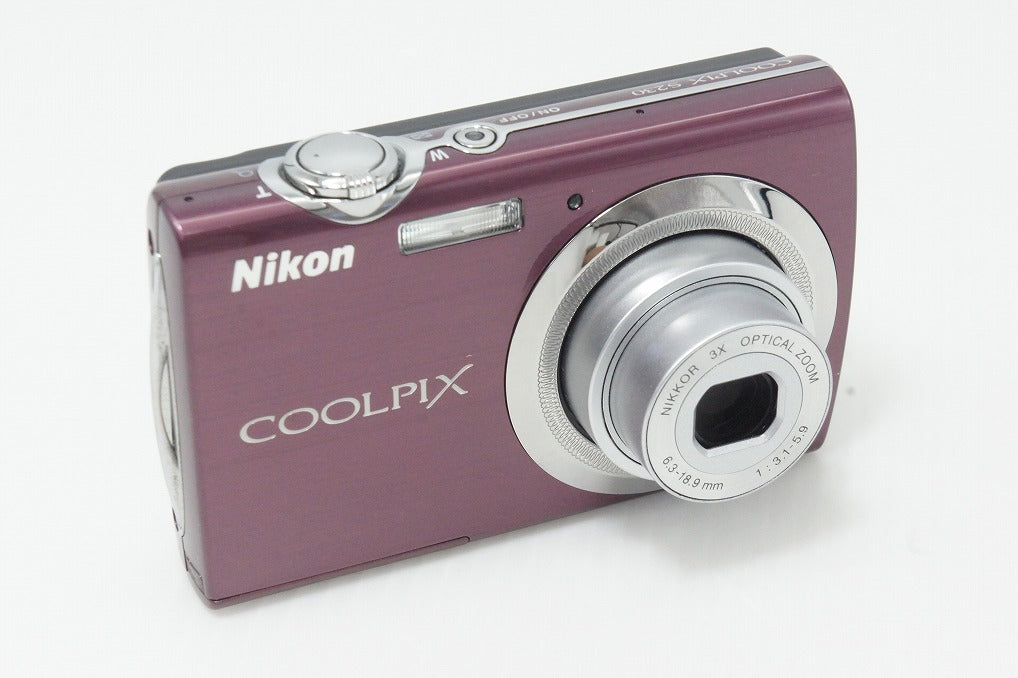 美品 Nikon ニコン COOLPIX S230 コンパクトデジタルカメラ パープル 元箱付 260603g
