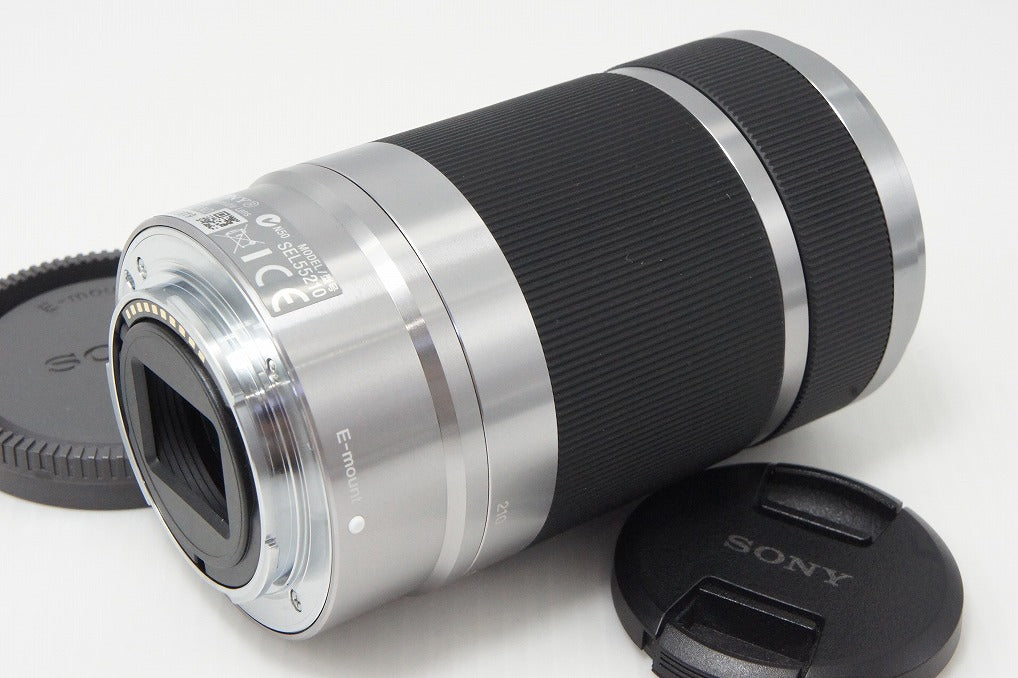 良品 SONY ソニー E 55-210mm F4.5-6.3 OSS SEL55210 Eマウント ズームレンズ APS-C フード 元箱付 260603ap