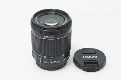 Good condition Canon EF-S 18-55mm F3.5-5.6 IS STM APS-C Zoom Lens 260603al
