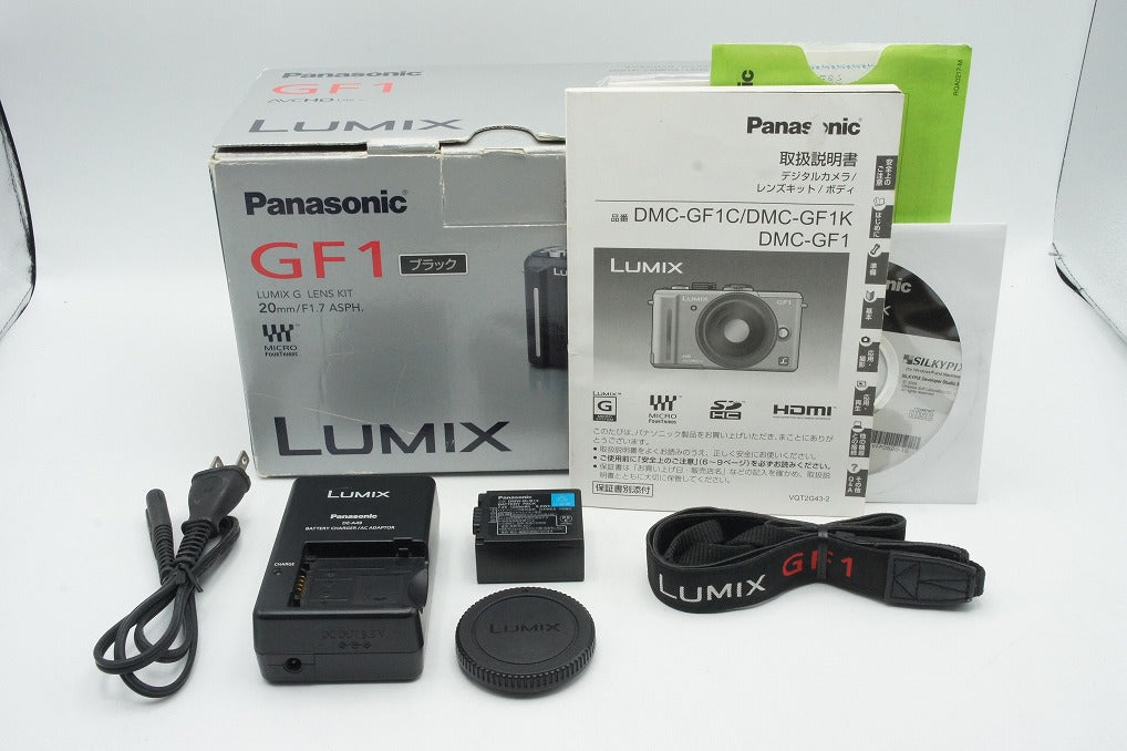 良品 Panasonic パナソニック LUMIX DMC-GF1 ボディ ミラーレス一眼カメラ ブラック 元箱付 251220s
