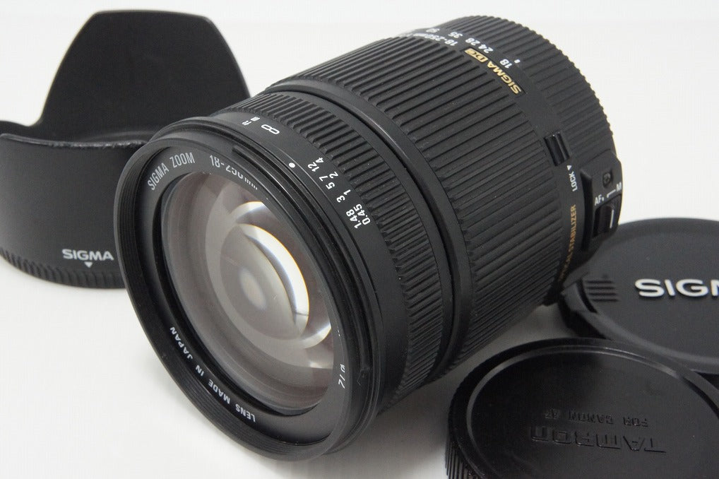 訳あり品 SIGMA シグマ 18-250mm F3.5-6.3 DC OS HSM Canon キヤノン EFマウント APS-C ズームレンズ フード付 260604l