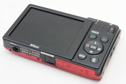 美品 Nikon ニコン COOLPIX S2900 コンパクトデジタルカメラ レッド 元箱付 250620a