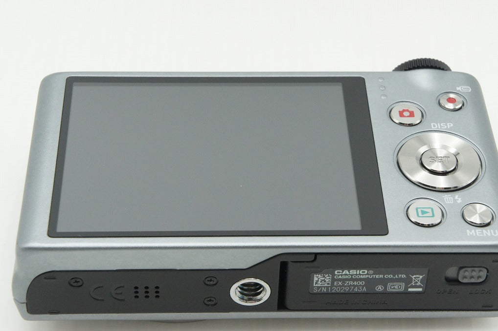 美品 CASIO カシオ HIGH SPEED EXILIM EX-ZR400 コンパクトデジタルカメラ シルバー 260226m