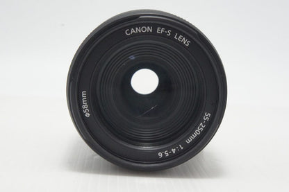Canon キヤノン EF-S 55-250mm F4-5.6 IS APS-C ズームレンズ 元箱付 260915b