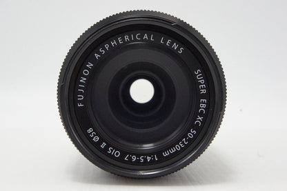 美品 FUJIFILM SUPER EBC FUJINON XC 50-230mm F4.5-6.7 OIS II ズームレンズ ブラック Xマウント フード付 260603bc