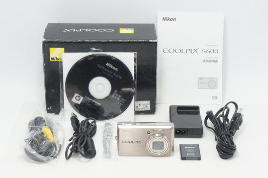 美品 Nikon ニコン COOLPIX S600 コンパクトデジタルカメラ ピンクゴールド 元箱付 260918z