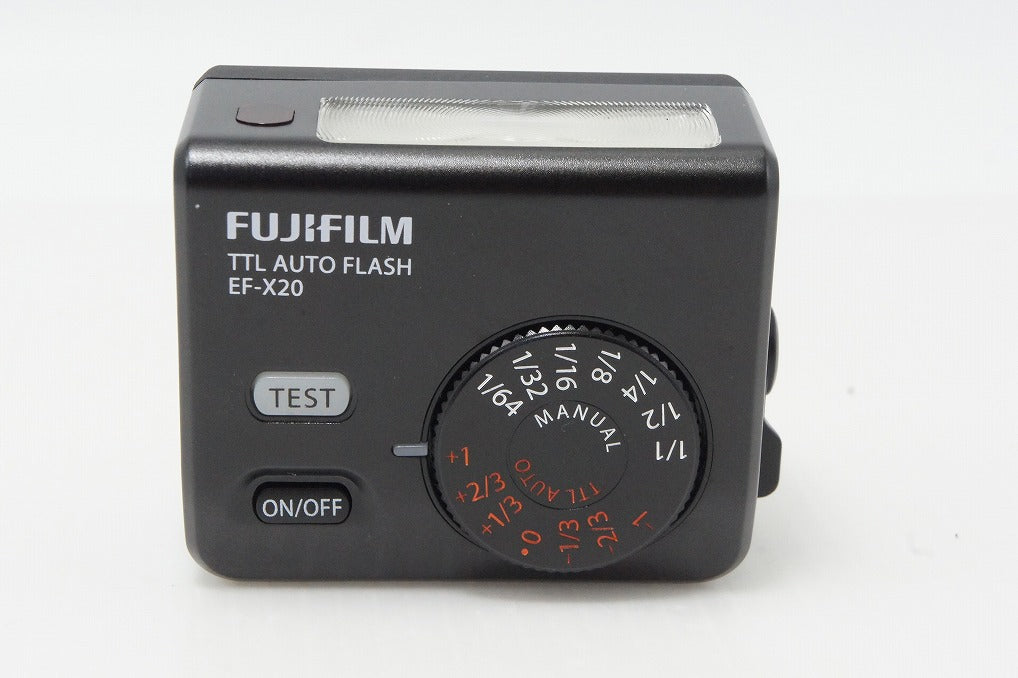 美品 FUJIFILM フジフィルム EF-X20 クリップオンフラッシュ ポーチ 三脚ネジアダプター付 260603ba