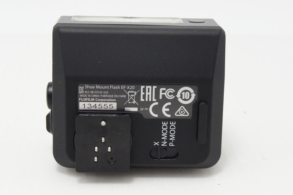 美品 FUJIFILM フジフィルム EF-X20 クリップオンフラッシュ ポーチ 三脚ネジアダプター付 260603ba