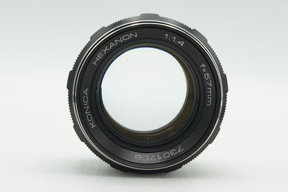 KONICA コニカ HEXANON 57mm F1.4 ARマウント 単焦点レンズ 260303ae