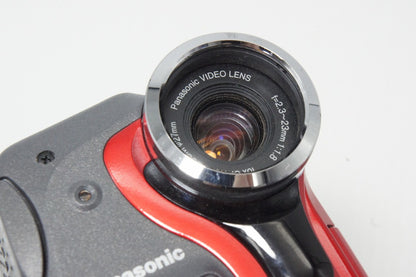 良品 Panasonic パナソニック NV-GS50K デジタルビデオカメラ レッド 260603ah