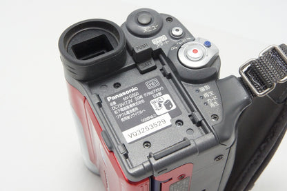 良品 Panasonic パナソニック NV-GS50K デジタルビデオカメラ レッド 260603ah