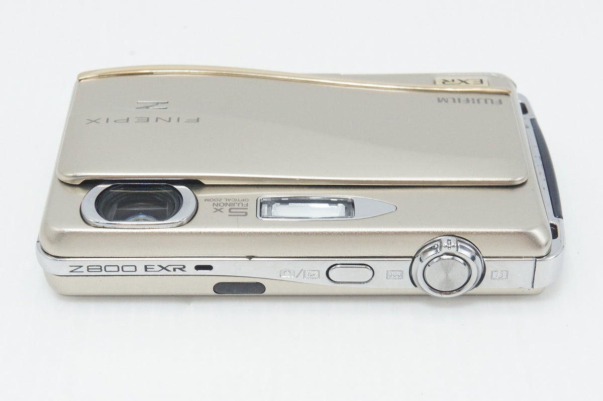 美品 FUJIFILM 富士フイルム FinePix Z800EXR コンパクトデジタルカメラ ゴールド ケース付 260918ac