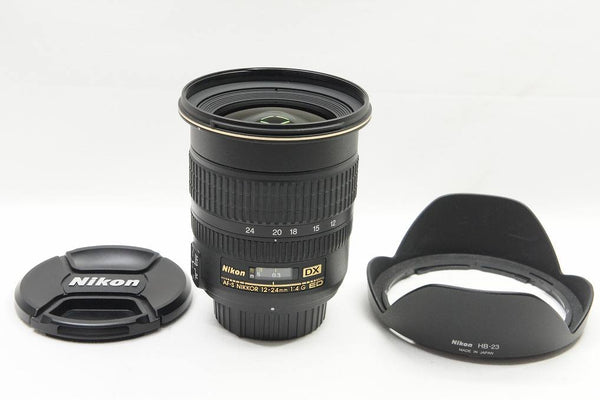 美品 Nikon ニコン AF-S DX ZOOM NIKKOR 12-24mm F4G IF ED APS-C ズームレンズ フード付 240707f