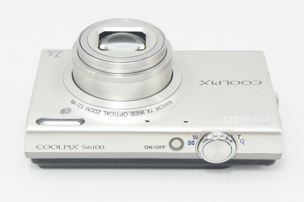 良品 Nikon ニコン COOLPIX S6100 コンパクトデジタルカメラ シルバー