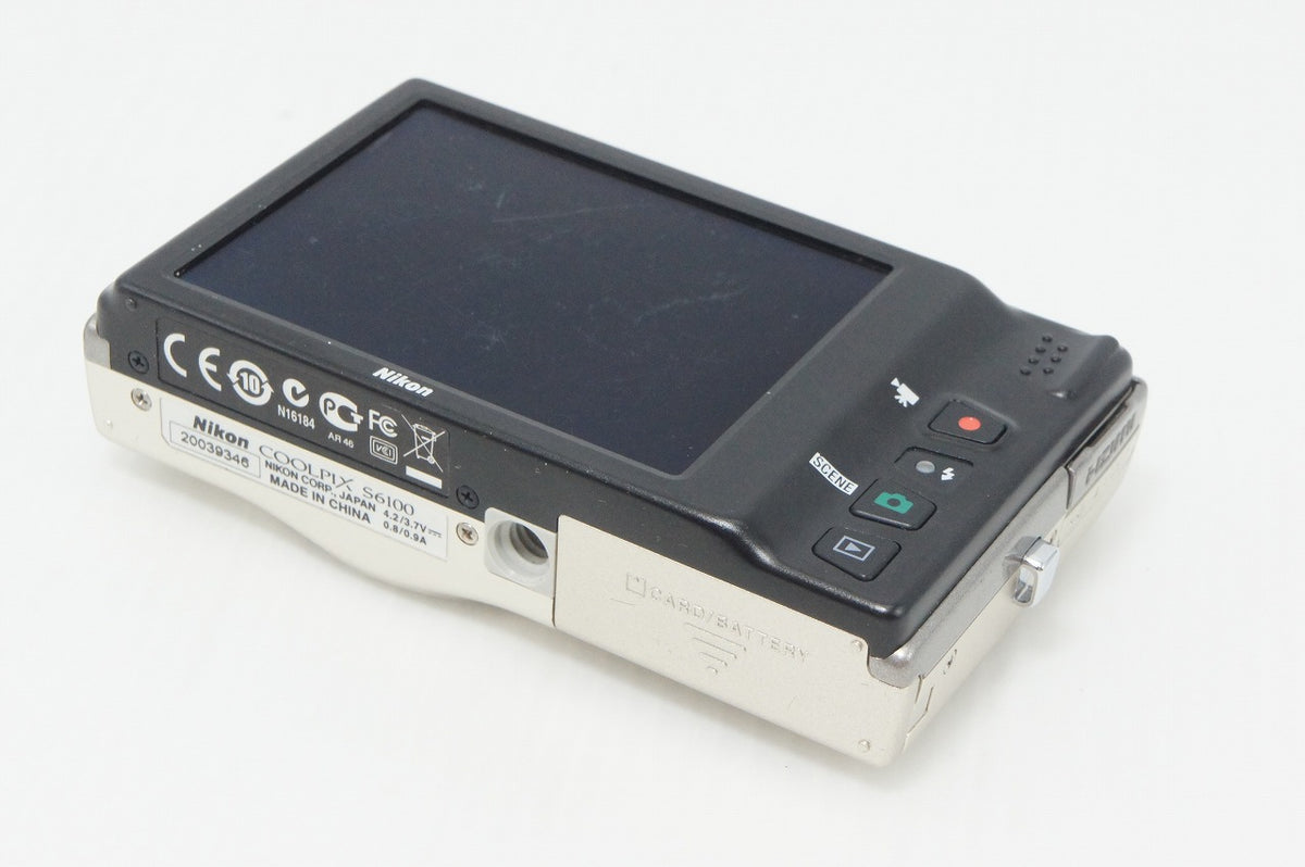 良品 Nikon ニコン COOLPIX S6100 コンパクトデジタルカメラ シルバー 260911m