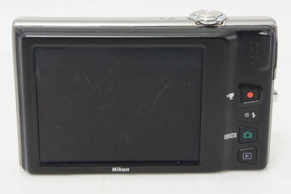 良品 Nikon ニコン COOLPIX S6100 コンパクトデジタルカメラ シルバー 260911m