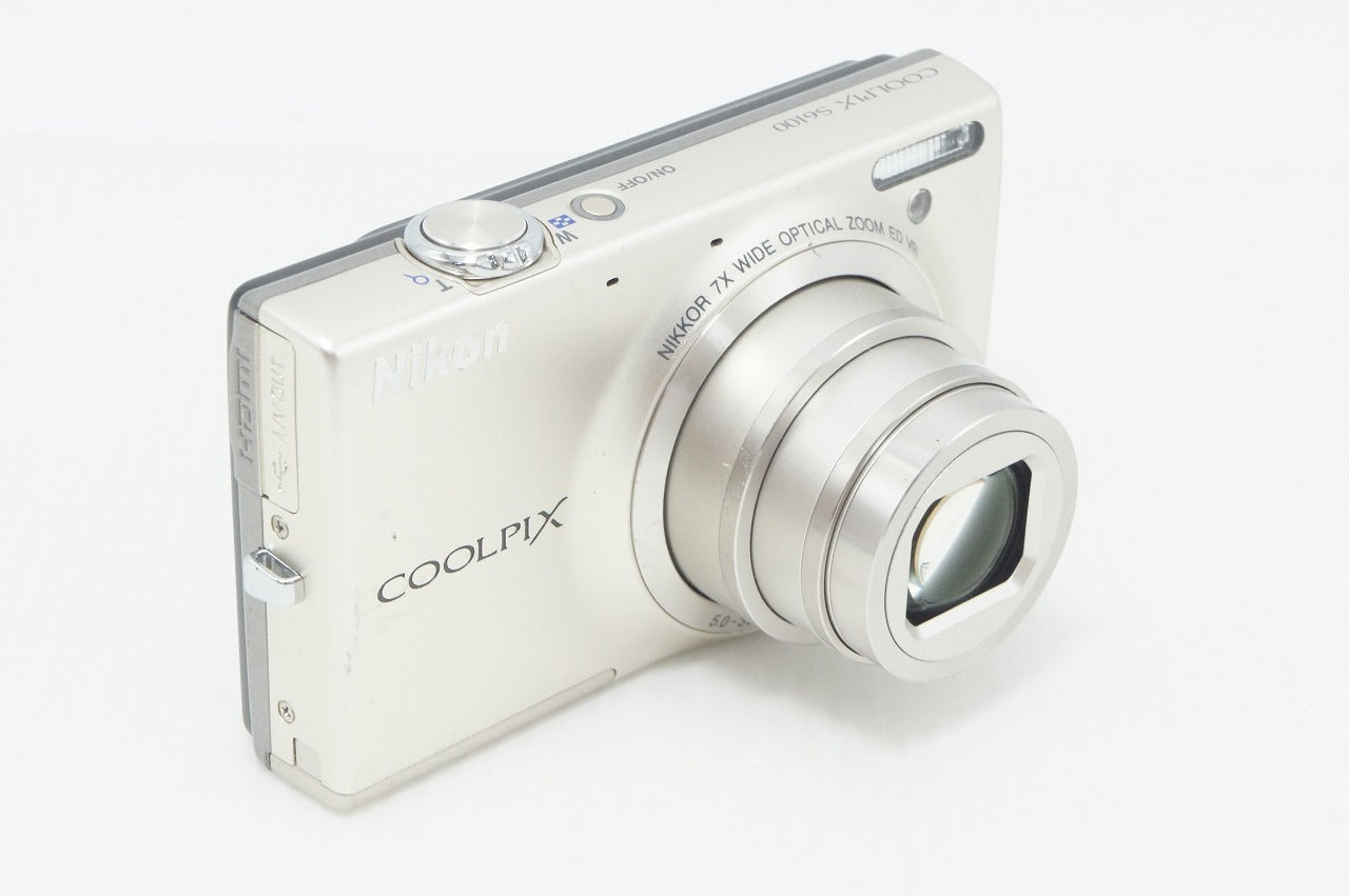 良品 Nikon ニコン COOLPIX S6100 コンパクトデジタルカメラ シルバー