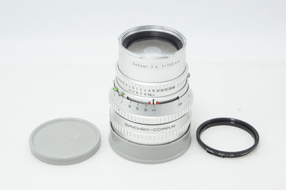 HASSELBLAD Carl Zeiss Sonnar C 150mm F4 Silver Medium Format Lens with Adapter Ring 260604m
